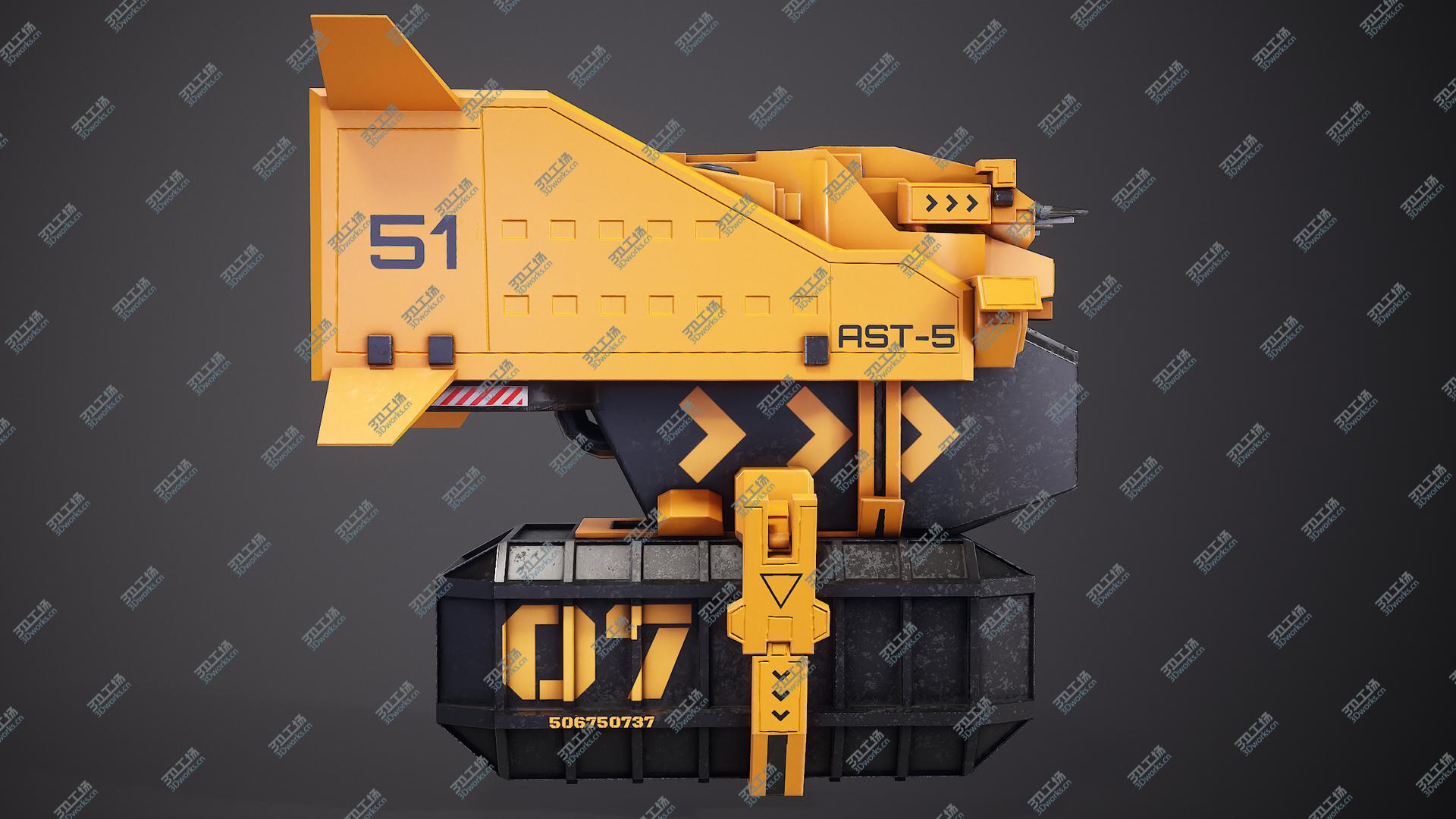 images/goods_img/202105073/3D Sci-Fi Cargo Loader Spaceship Military Edition model/5.jpg